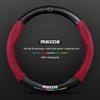 AAFD1 Do Mazda 3 5 6 SKYACTIV Axela Atenza CX30 CX5 CX8 CX9 MX5 RX8 RX7 BT50 Włókno węglowe Zamsz Pokrowiec na kierownicę samochodową Akcesoria
