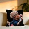 Football Star Lamine Yamal Pillow Case Square DoubleSided Sofa Cushion Cover Bedroom Bedside Pillow