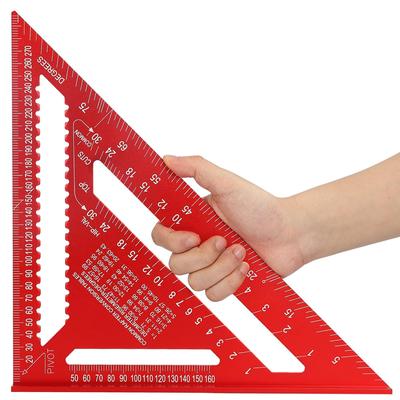 Houtbewerking Aluminiumlegering Driehoekige Meetinstrumenten Meetinstrumenten Hoge Precisie Markeerhoek Liniaal Metrisch en Imperiaal
