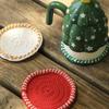 Crochet Kits Christmas Coaster Crochet Yarn Set Crochet Needle Crochet Starter Kits with Stitching Markers Thread