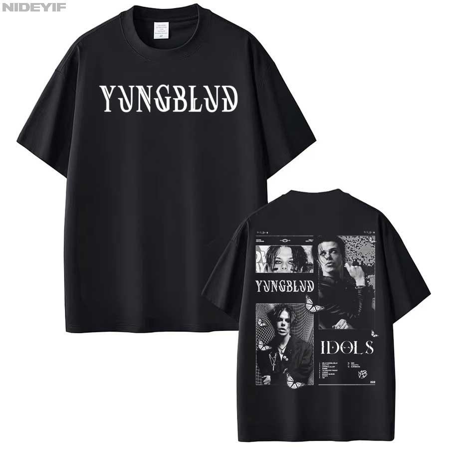 

Yungblud IDOLS One More Time World Tour T shirt for Unisex Women Hiphop Streetwear Oversized Tops 100 Cotton TShirt YBD19 S