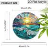 Acrylic Ocean Sunset Suncatcher Stained Glass Effect Window Hanging Ornament Nature Lover Gifts