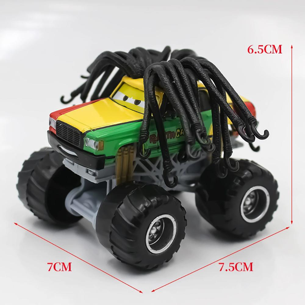 Cars Toy Monster Truck Tormentor Mater Frightening McMean Lightning McQueen I-Screamer Rastacarian Wrestler Model Toy Car