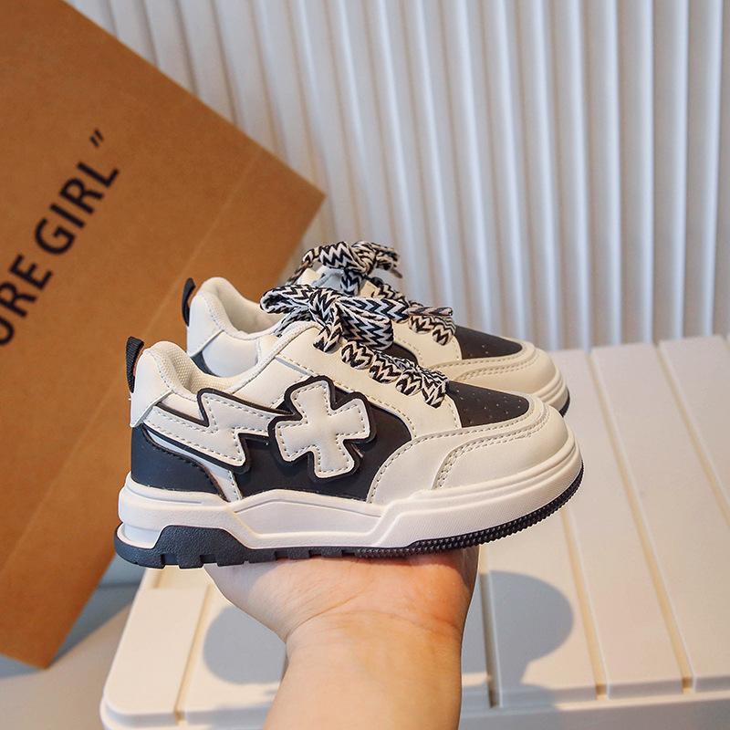 Детские низкие кеды Весна Новые износостойкие повседневные туфли на платформе Кроссовки — фото 4