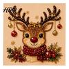 Kit Ornamento Casa Invernale Kit Pittura Perle Finte di Natale Arte 3D Fai da Te con Cornice Perline Artigianato per Adulti Principianti Decorazione Murale Festiva