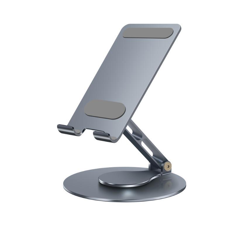 Rotating Aluminum Phone & Tablet Stand - Portable, Folding, Adjustable