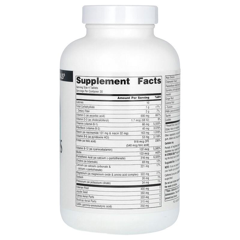 Hi-Stress B&C With Herbs, 120 Tablets