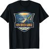 New River Gorge National Park Illustration Retro Badge T-Shirt