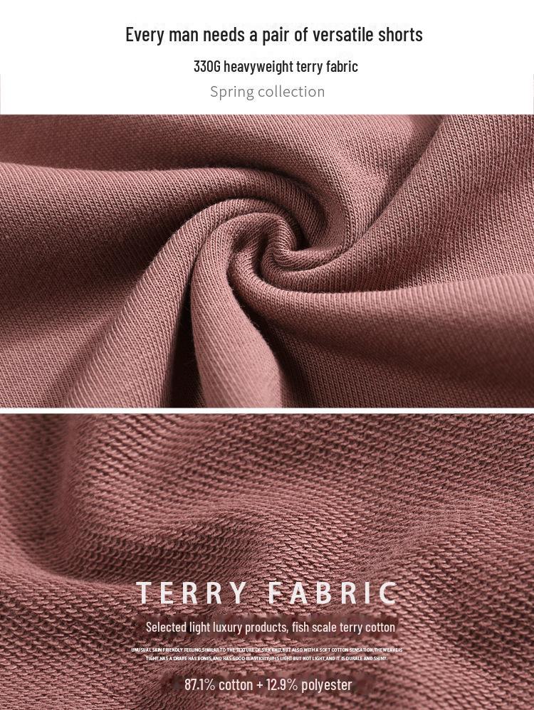 Macaron Color Casual Summer Sports Shorts - Terry Cotton, Loose Fit, Unisex Style