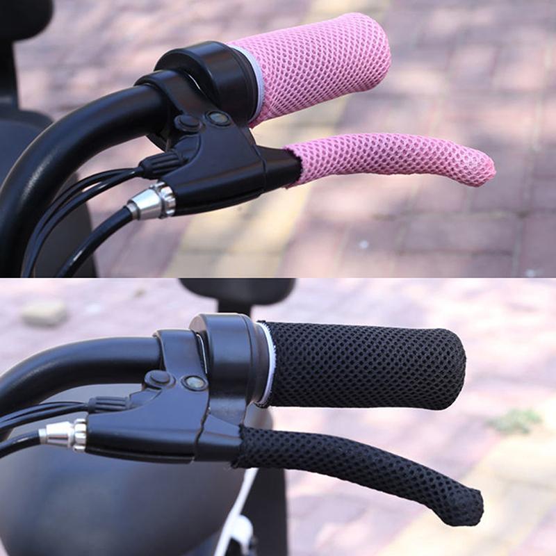 2 Pairs Breathable Handlebar Covers For Motorcycle Bike Universal Summer Sweatproof Anti Slip Brake Clutch Lever Soft Cover