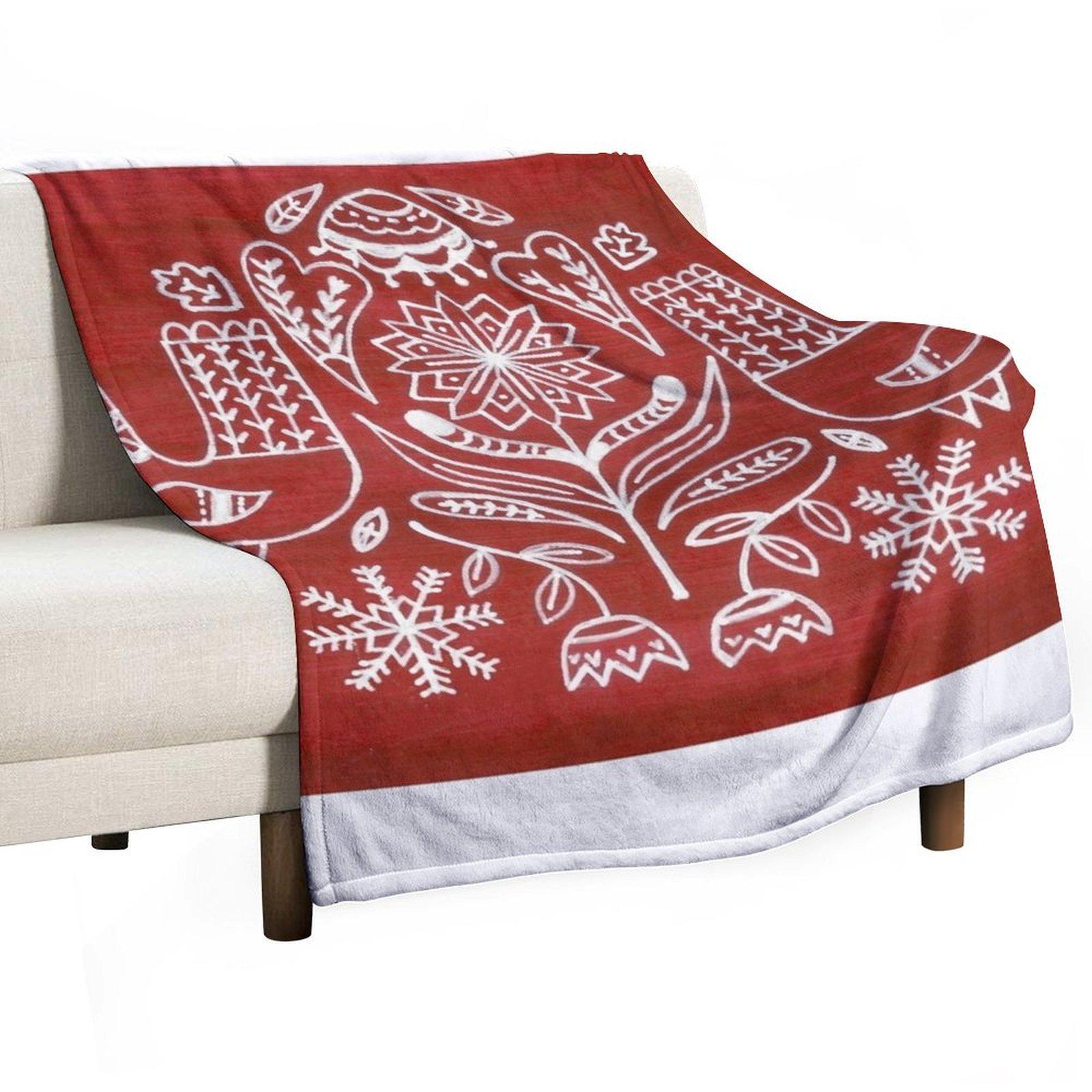 Nordic Birds Throw Blanket Sofa Quilt Luxury Brand cosplay anime Sofa Throw Blankets 30x40in