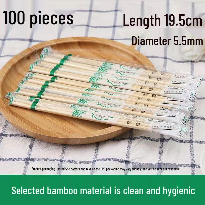 Jednorázové hůlky - 50 párů, Cenově dostupné pro restaurace a domácnosti