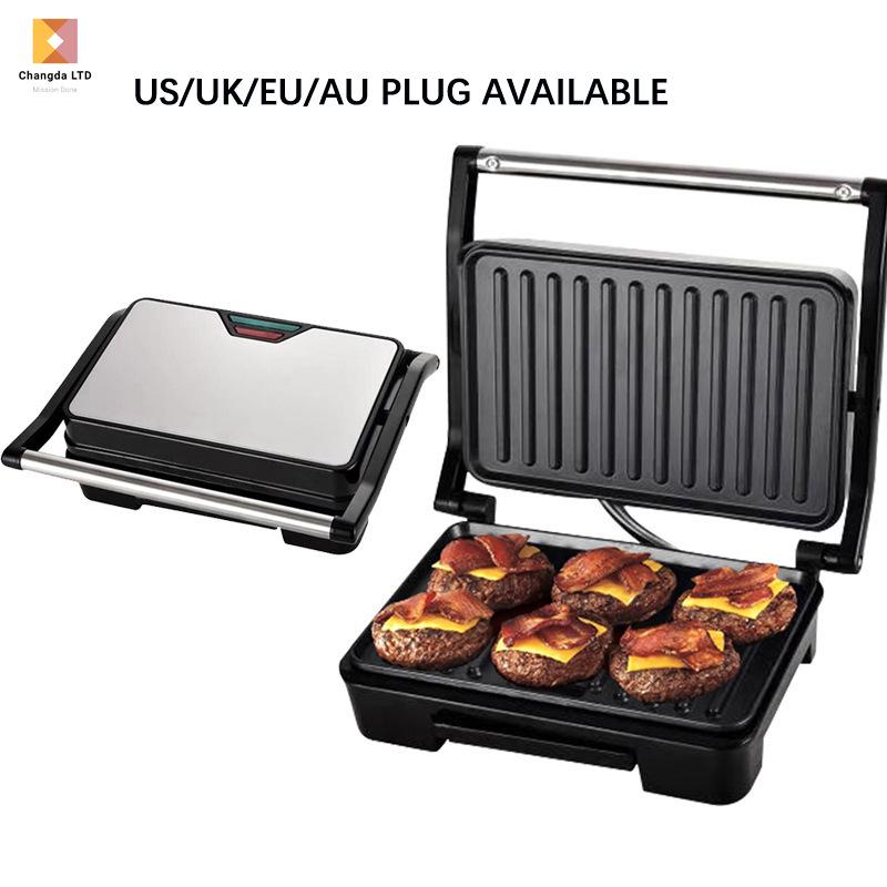 750W Non-stick Double-sided Sandwich and Steak Maker with EU, UK, AU Plug Options EU Plug чёрный