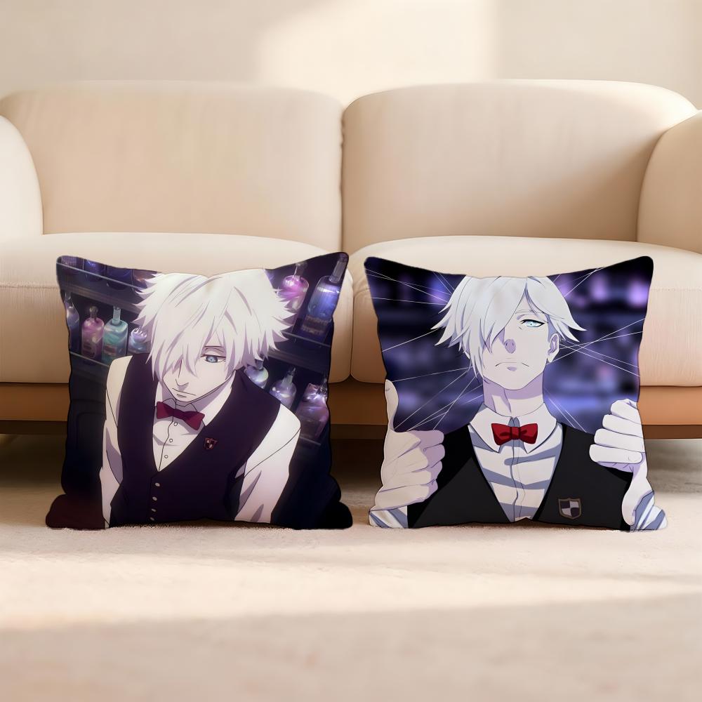Death Anime P-Parade Cushion Cover Home & Car Multi-Scene Pillow Cover - Reversible, Soft & Durable for Daily Use