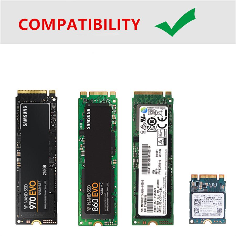 M.2 SSD M.2 NVME Protocol Disk NGFF SATA Protocol Adapter Card RTL9210B TYPEC3.1