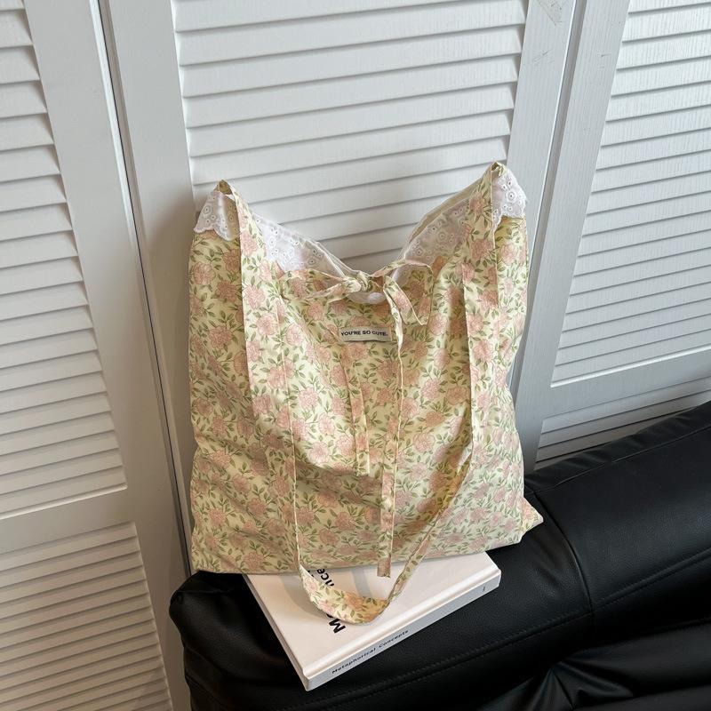 

Casual large-capacity cloth bag women s new lightweight and versatile commuter shoulder bag college student tote bag розовый