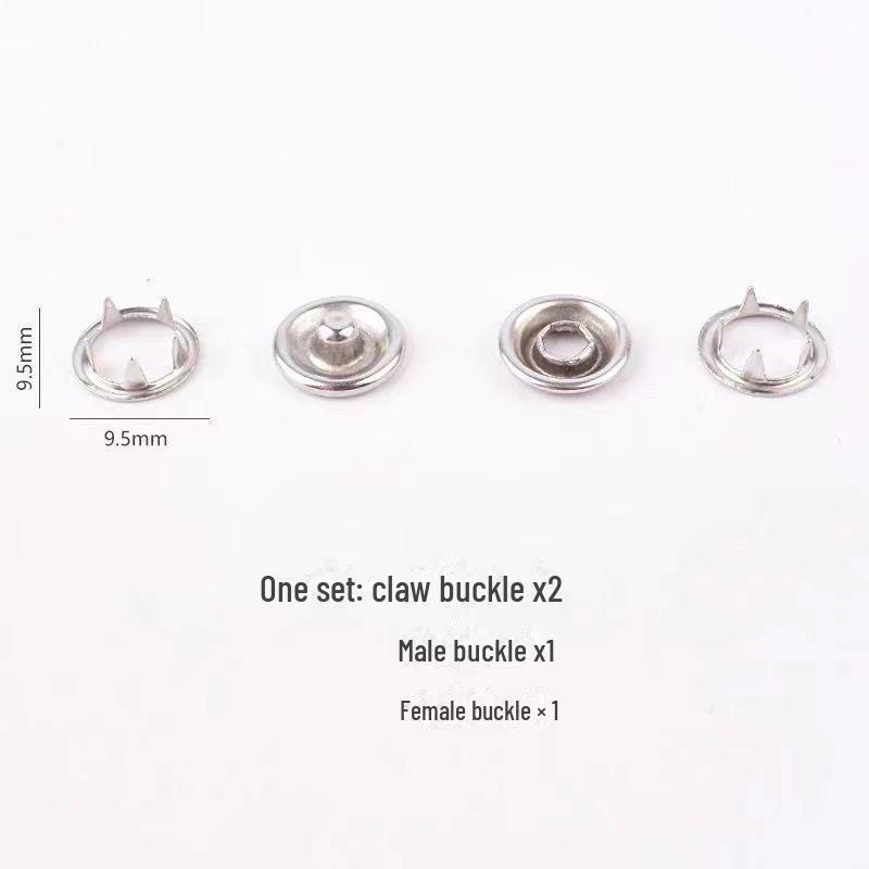 

Інструмент для встановлення металевої прихованої пряжки для дитячого одягу для повзання: Щипці з п ятьма зубцями 50 sets of buttons