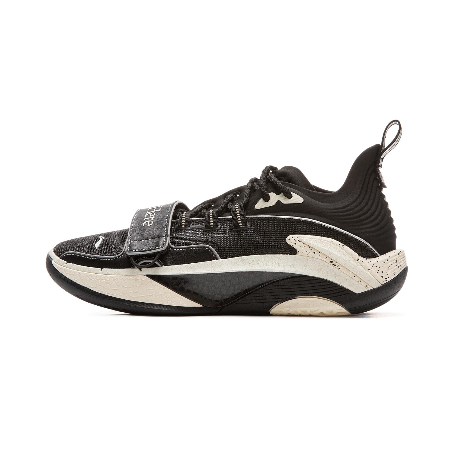 

new 1807 x LiNing Cushioning, Slip Resistant, And Abrasion Resistant Low Top Basketball Shoes Men s Black Beige White 43