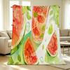Watermelon Series Flannel Blanket Thick, Soft & Warm, Ideal for Home, Office Naps, Guest Rooms, Single Use, Great for Christmas & Halloween