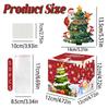 Red Christmas Tree Paper Money Box For Festive Party Celebration Decoration And
