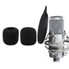 Black Sponge Artifical Fur Covers for  ATR2500 Microphone Soft and Thick Sponge Protector