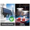 Waterproof Solar Pendant Light Single Double-Head Design Led Hanging LED Chandelier Solar Powered with Remote Control