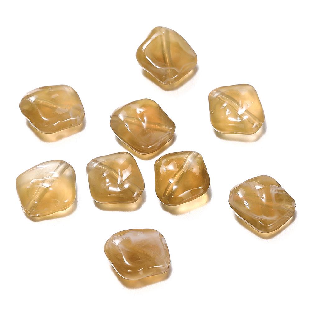 Acrylic Irregular Polygon Beads for DIY Phone Chains and Handmade Accessories