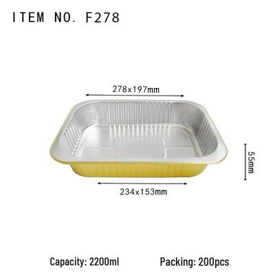Disposable Round Aluminum Takeout Container