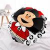 Mafalda, Cartoon Automatic Opening and Closing, 8 Rib Structure Portable Umbrella, Suitable for Men and Women In All Seasons  Perfect Gift F