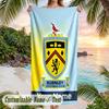 Beach Towel Burnley Football Print Custom Name Text Soft Towel for Swimming Pool