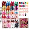 288Pcs Chic French Cat Eye Press On Nail 24 Different Colors French Cat Eye Fake Nail Office Appropriate Cat Eye False Nail
