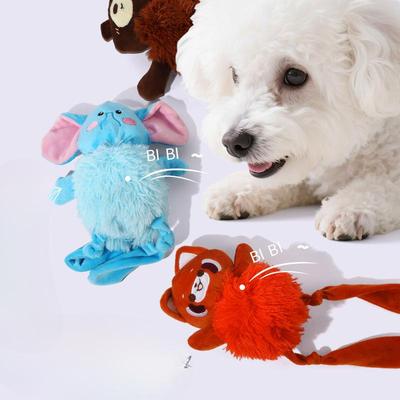 Pet Toys Plush Sound-making Toys Biting Sound-making Long-legged Raccoons Biting Interactive Toys Dog Toys