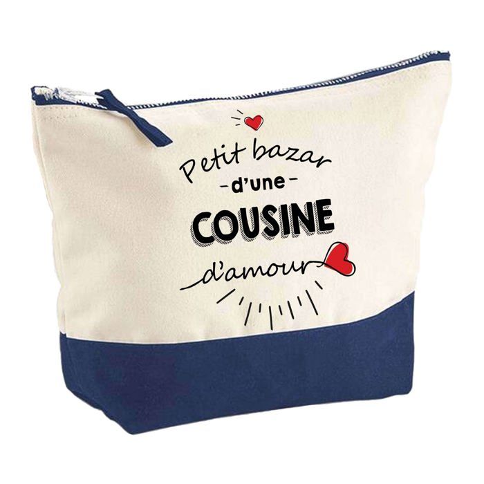 Trousse de maquillage - PLANETEE - Bazar d'une Cousine d'Amour - Grand format - Coton - Impression HD