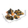 Mountain Model Set Realistic Design Exploding Figurine Soft Molten Rock Stream for