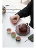 Ceramic Mastery Hand-Painted Retro Teacup - Chinese Style Gift with Custom Logo Packaging
