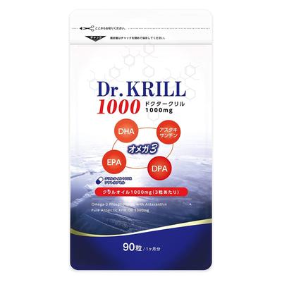 Dr. Krill Omega-3 DHA/EPA 1000 Antarctic Krill Oil Extract, 90 Capsules
