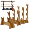 Supporto per Spade in Legno a 1/2/3/4 Strati Espositore per Spade Giapponesi Samurai Coltelli Supporti per Custodia Flauti Staffe per Katana Tanto Rack