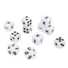 30Pcs Dice Set Black Letter Plastic Easy Read Teaching Dice Set for Game Math Learn