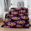 Halloween Terrifying Pumpkin Surprise Soft Blanket Home Room Sofa Bed Warm Travel Picnic Leisure Office Oversized Gift Blanket