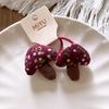 Cute Floral Mushroom Hair Rope Ring Children Gift Baby Girl Kid Elastic Hair Rubber Band Accessories Headdress Headwear Ornament