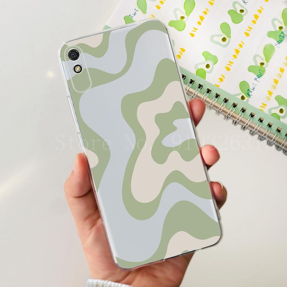 For Xiaomi Redmi 9A Case Stylish Painted Cover Soft Silicone Phone Case For Xiaomi Redmi 9AT 9A Redmi9A Back Cover 6.53'' Bumper
