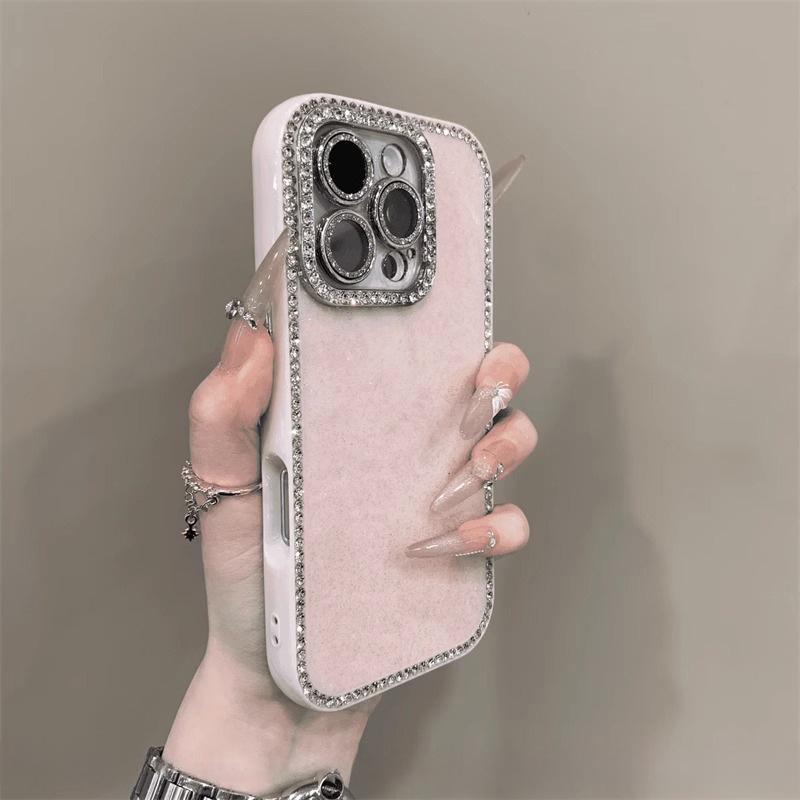 Diamant Glitzer Kante Stoßfeste Hülle für iPhone 14/15 Pro Max/16 - Luxuriöses High-End Gefühl