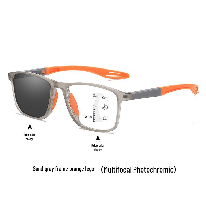 Photochromic Multi-Focus Reading Glasses: High-Definition, Blue Light Blocking for Men and Women. Perfect for Middle-Aged and Seniors.