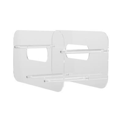 Sturdy Clear Acrylic Plate Holder Durable And Space Efficient Storage Solution For Kitchen Or Outdoor Use