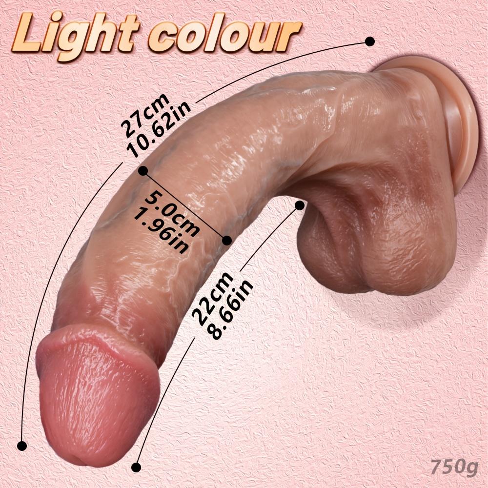 Realistischer Anfänger-Dildo – Weicher Flüssigsilikon-Penis mit starkem Saugfuß, Lebensechtes G-Punkt- & Analstimulationsspielzeug für Frauen und Paare