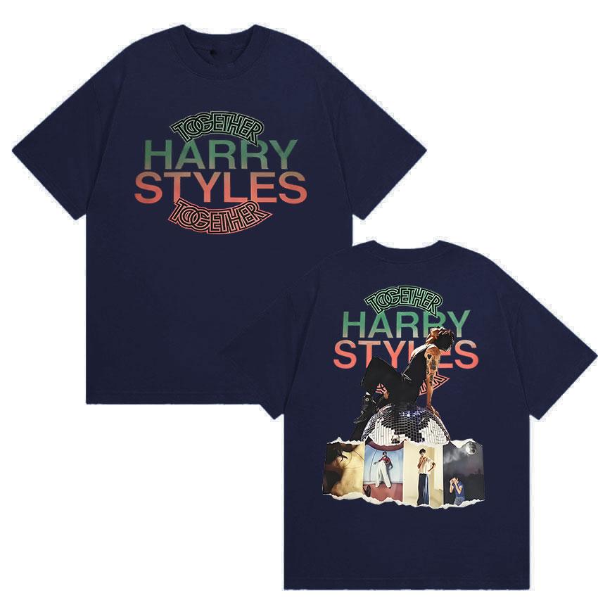 Harry Styles Together Album Graphic Tshirts UNISEXs Vintage Fashion Cotton YK Short Sleeve Top Hiphop Loose Clothing Tees