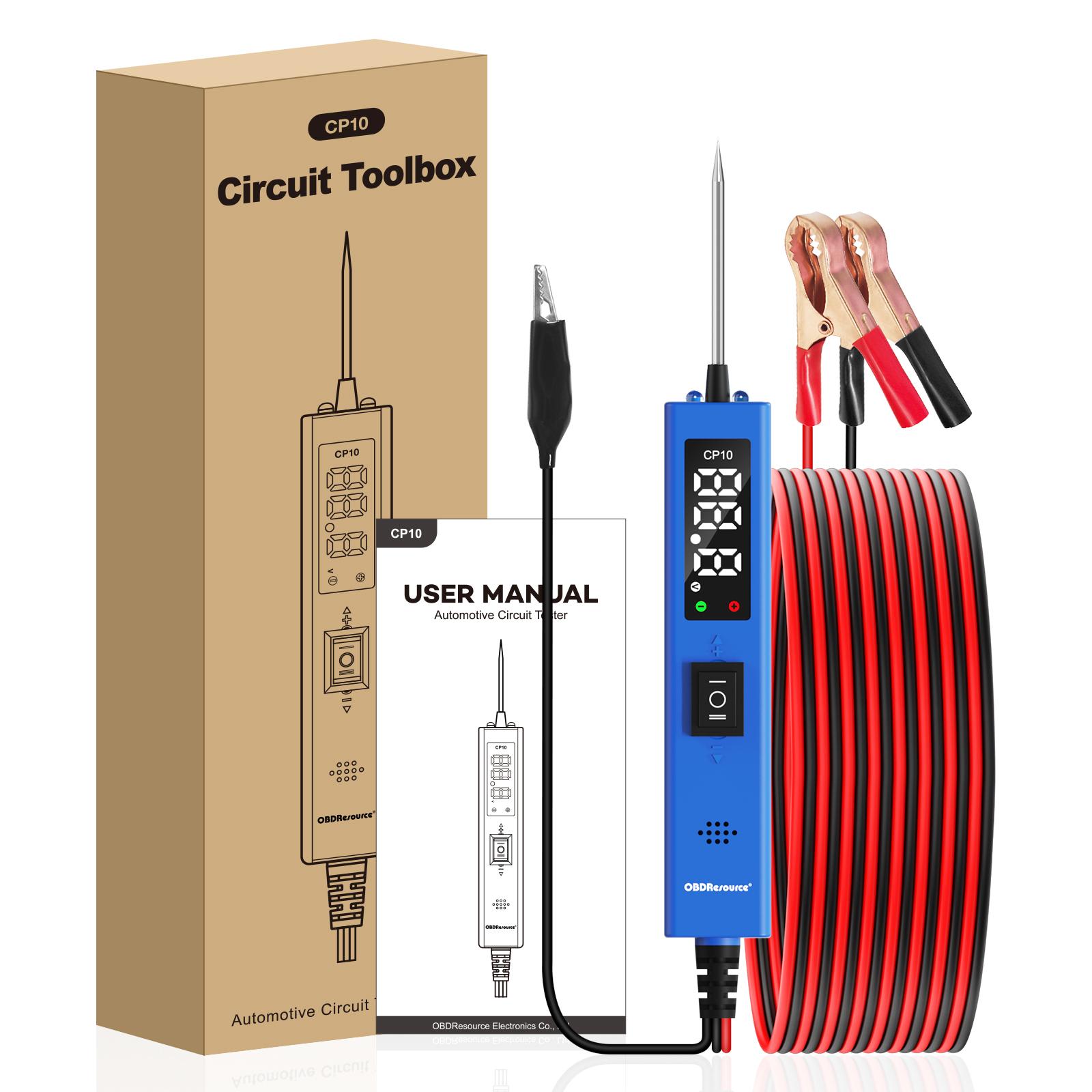CP10 Automotive Circuit Tester 0-80V Automotive Power Circuit Probe Multifunctional Electrical System Diagnostic Tool