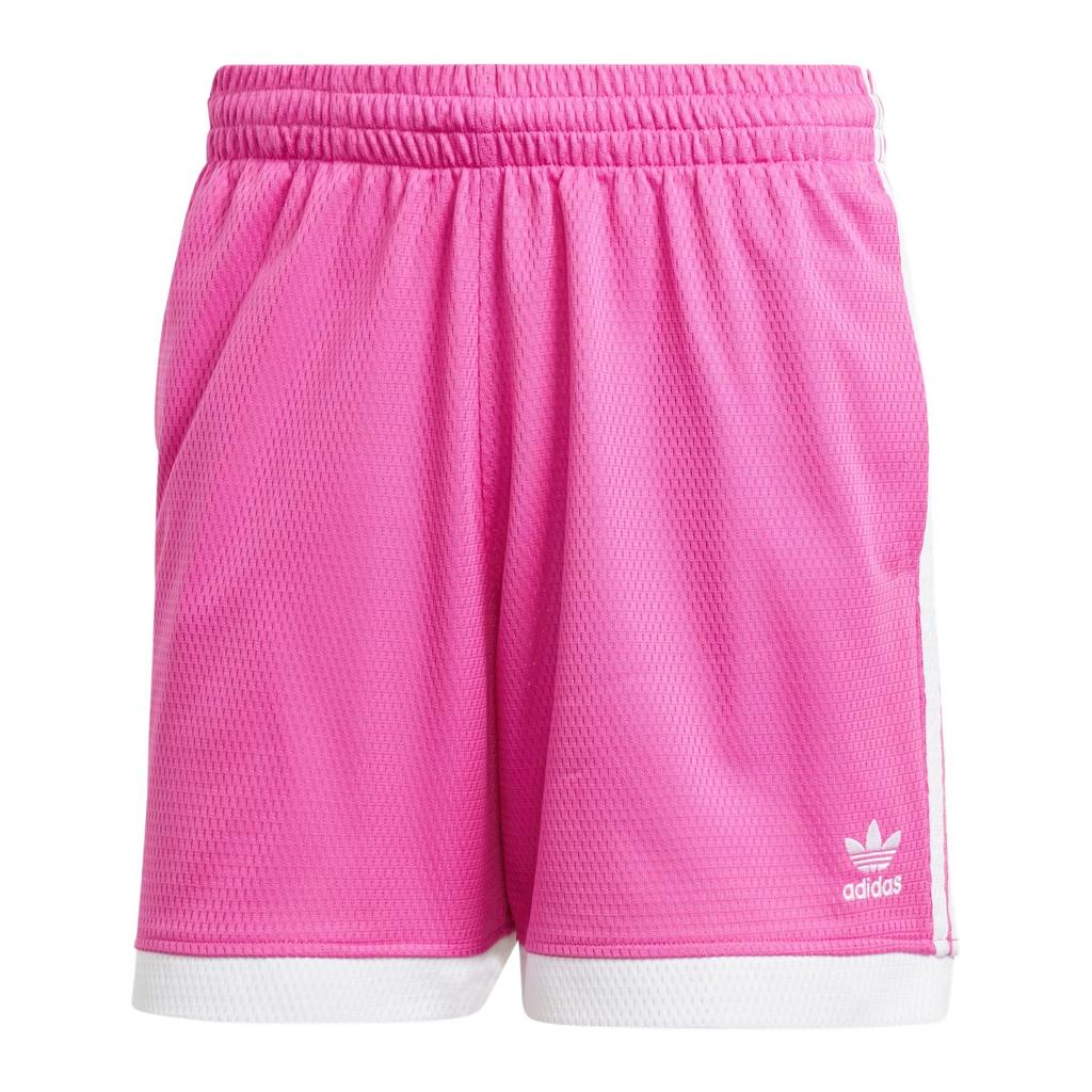Adidas Originals Adicolor Mock Eyelet Shorts Striped Comfortable Versatile Casual Shorts Men Shorts Translucent-Purple Red IZ2455