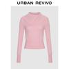 UR Women's Asymmetric Stand-Up Collar Slim Knit Sweater