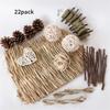 Durability Molar Tool Suit Straw Woven Bed Mats Interactively Pet Chewing Toy for Exercise and Teeth Care